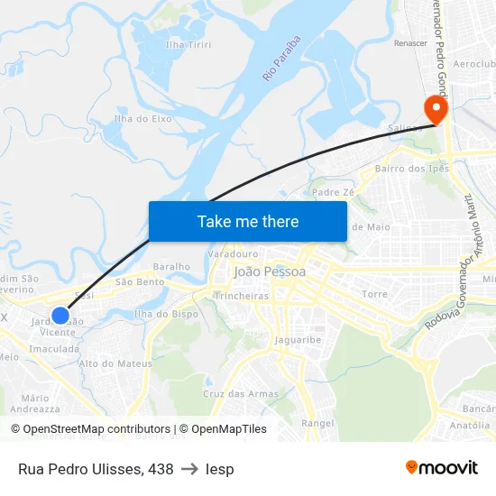 Rua Pedro Ulisses, 438 to Iesp map