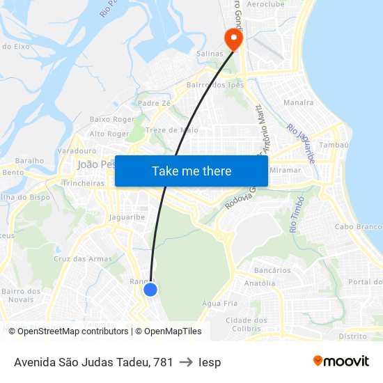Avenida São Judas Tadeu, 781 to Iesp map