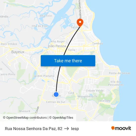 Rua Nossa Senhora Da Paz, 82 to Iesp map