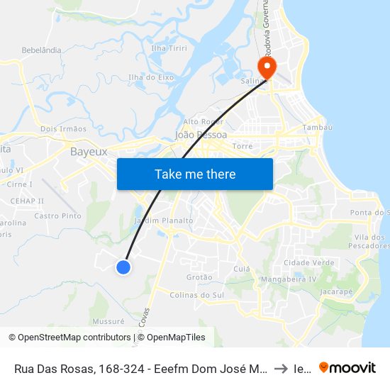 Rua Das Rosas, 168-324 - Eeefm Dom José Maria Pires to Iesp map