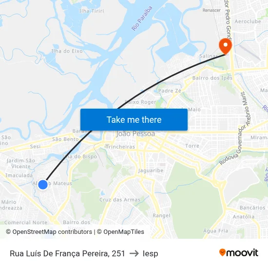 Rua Luís De França Pereira, 251 to Iesp map