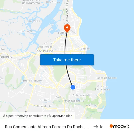 Rua Comerciante Alfredo Ferreira Da Rocha, 785 to Iesp map