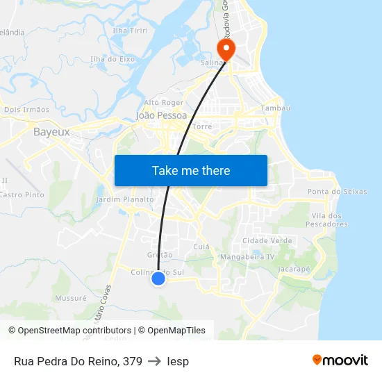 Rua Pedra Do Reino, 379 to Iesp map