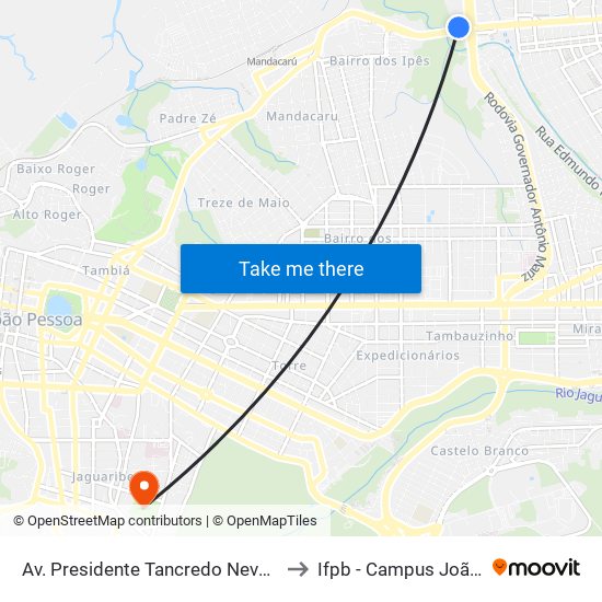 Av. Presidente Tancredo Neves, 14 | Forrok to Ifpb - Campus João Pessoa map