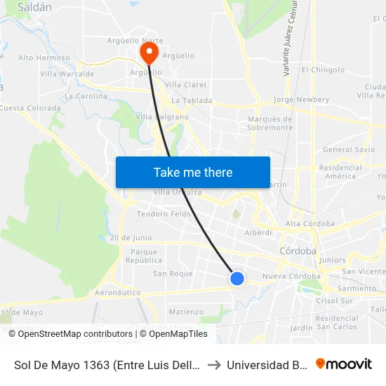 Sol De Mayo 1363 (Entre Luis Dellepiane Y Luis Agote) to Universidad Blas Pascal map