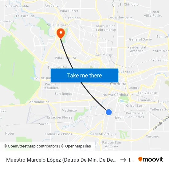 Maestro Marcelo López (Detras De Min. De Desarrollo Social) to Ipef map