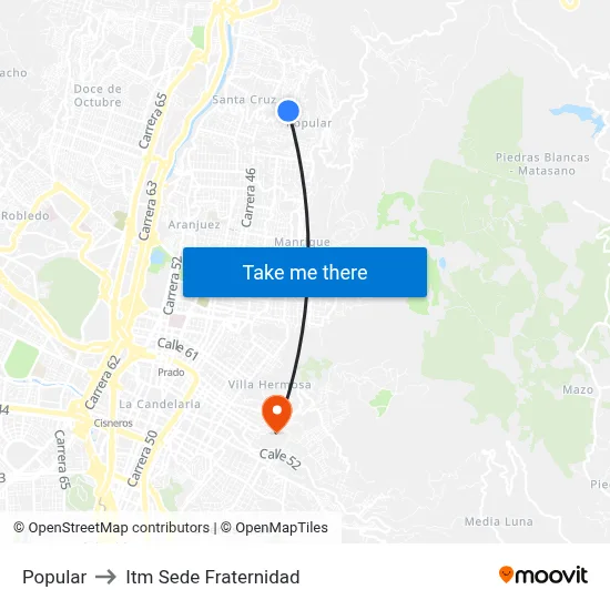 Popular to Itm Sede Fraternidad map