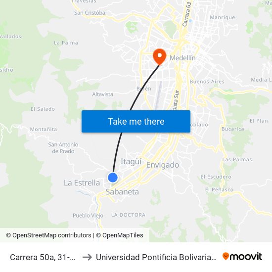 Carrera 50a, 31-26 to Universidad Pontificia Bolivariana map