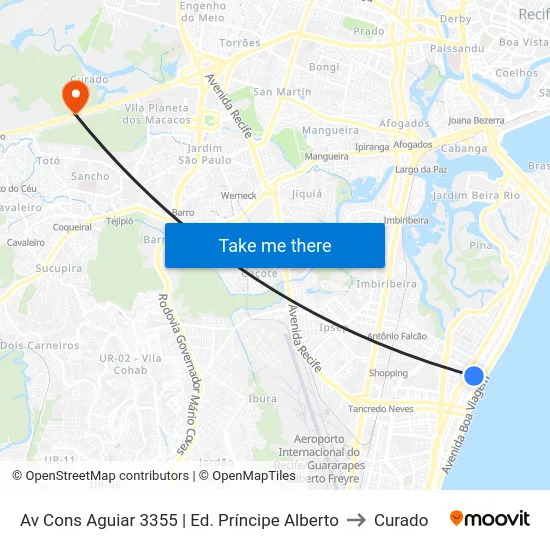 Av Cons Aguiar 3355 | Ed. Príncipe Alberto to Curado map