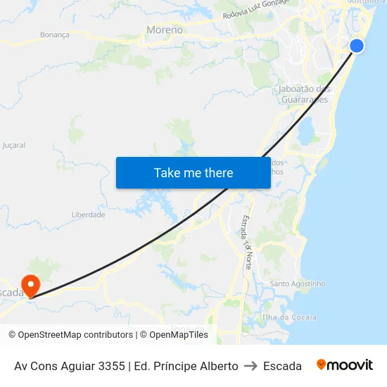Av Cons Aguiar 3355 | Ed. Príncipe Alberto to Escada map