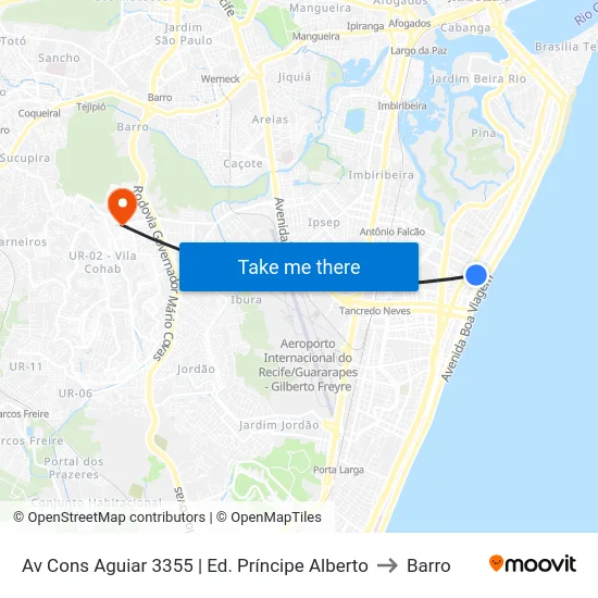 Av Cons Aguiar 3355 | Ed. Príncipe Alberto to Barro map