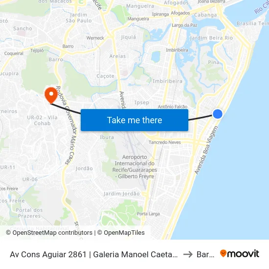 Av Cons Aguiar 2861 | Galeria Manoel Caetano to Barro map