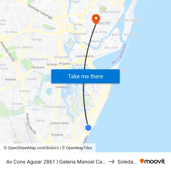 Av Cons Aguiar 2861 | Galeria Manoel Caetano to Soledade map