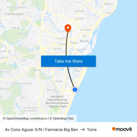 Av Cons Aguiar S/N | Farmácia Big Ben to Torre map
