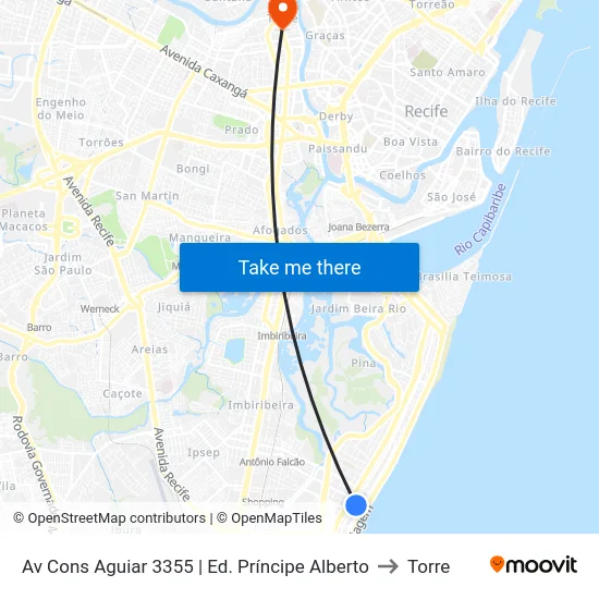 Av Cons Aguiar 3355 | Ed. Príncipe Alberto to Torre map