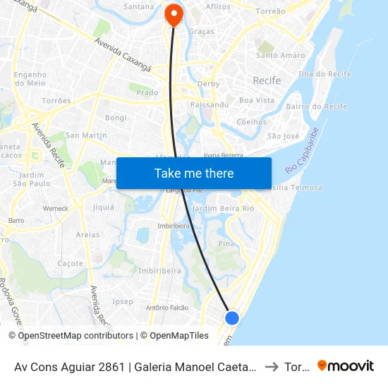 Av Cons Aguiar 2861 | Galeria Manoel Caetano to Torre map