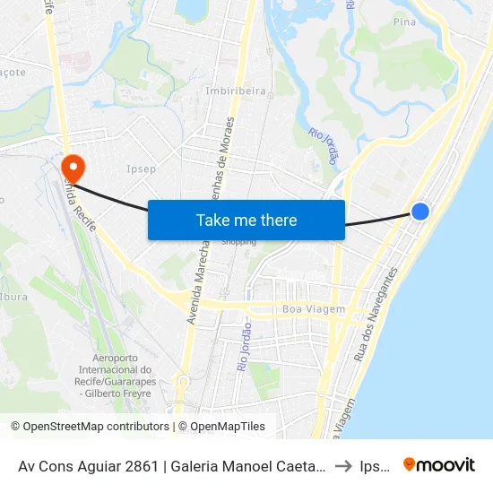 Av Cons Aguiar 2861 | Galeria Manoel Caetano to Ipsep map