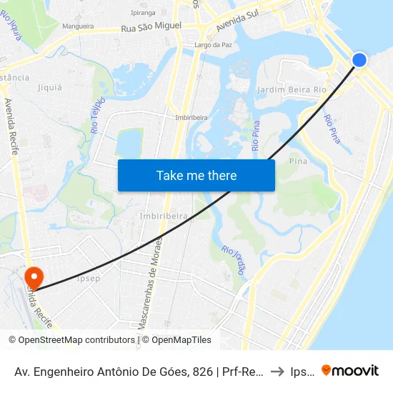 Av. Engenheiro Antônio De Góes, 826 | Prf-Regional Pe to Ipsep map