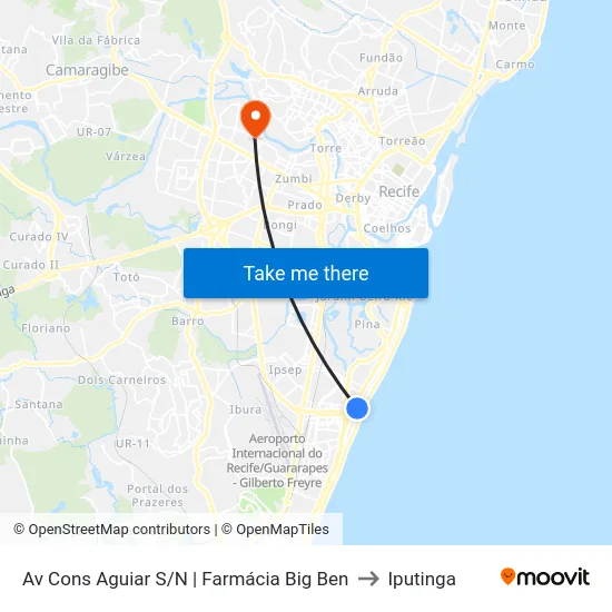 Av Cons Aguiar S/N | Farmácia Big Ben to Iputinga map