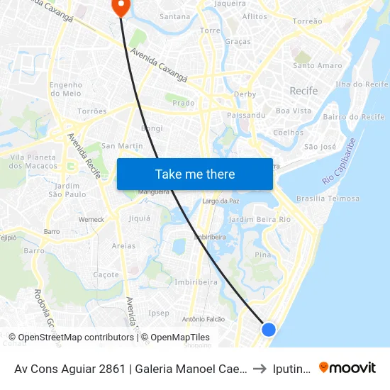 Av Cons Aguiar 2861 | Galeria Manoel Caetano to Iputinga map