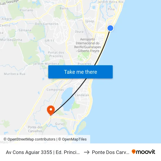 Av Cons Aguiar 3355 | Ed. Príncipe Alberto to Ponte Dos Carvalhos map