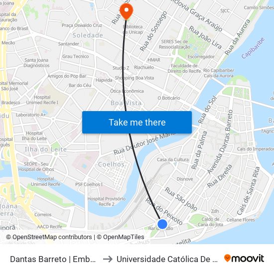 Dantas Barreto | Embarque 1002 to Universidade Católica De Pernambuco map