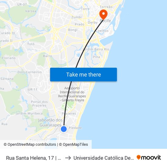 Rua Santa Helena, 17 | Casa Monark to Universidade Católica De Pernambuco map