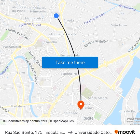 Rua São Bento, 175 | Escola Estadual São Francisco De Assis to Universidade Católica De Pernambuco map