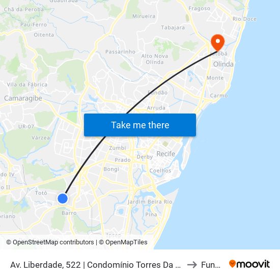 Av. Liberdade, 522 | Condomínio Torres Da Liberdade to Funeso map
