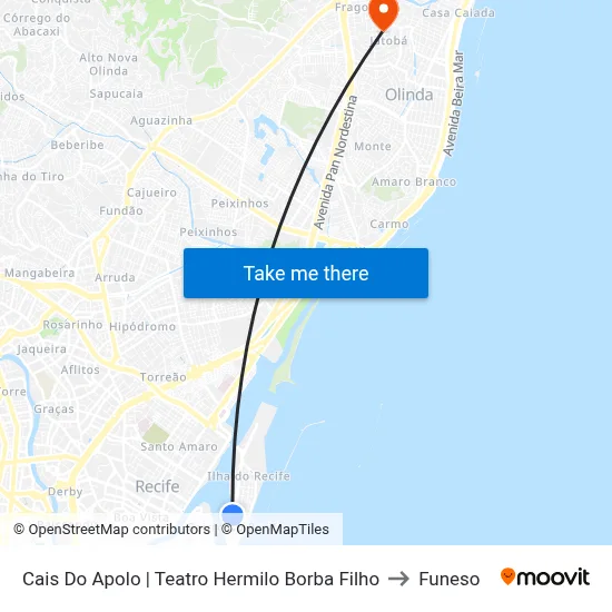 Cais Do Apolo | Teatro Hermilo Borba Filho to Funeso map