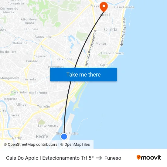 Cais Do Apolo | Estacionamento Trf 5º to Funeso map