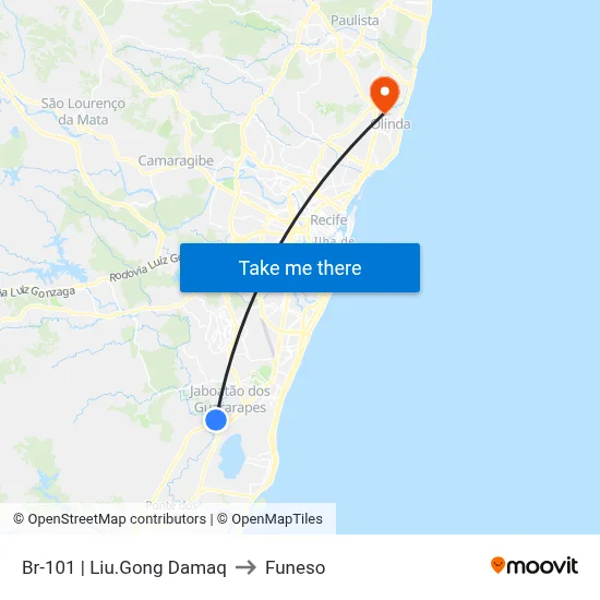 Br-101 | Liu.Gong Damaq to Funeso map
