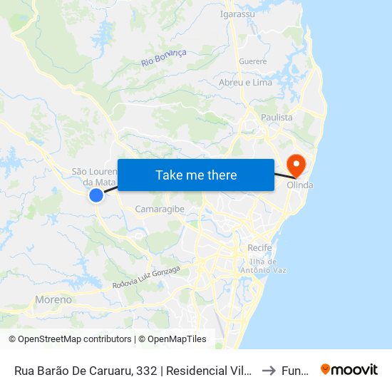 Rua Barão De Caruaru, 332 | Residencial Vila Da Mata to Funeso map