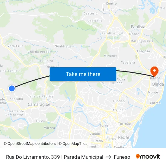 Rua Do Livramento, 339 | Parada Municipal to Funeso map