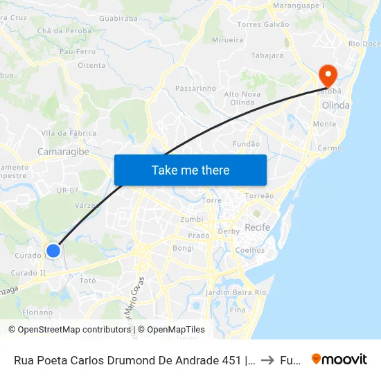 Rua Poeta Carlos Drumond De Andrade 451 | Transp. Complementar to Funeso map