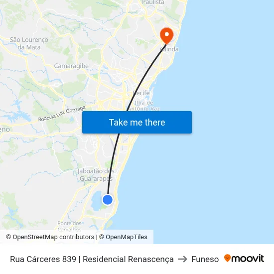 Rua Cárceres 839 | Residencial Renascença to Funeso map