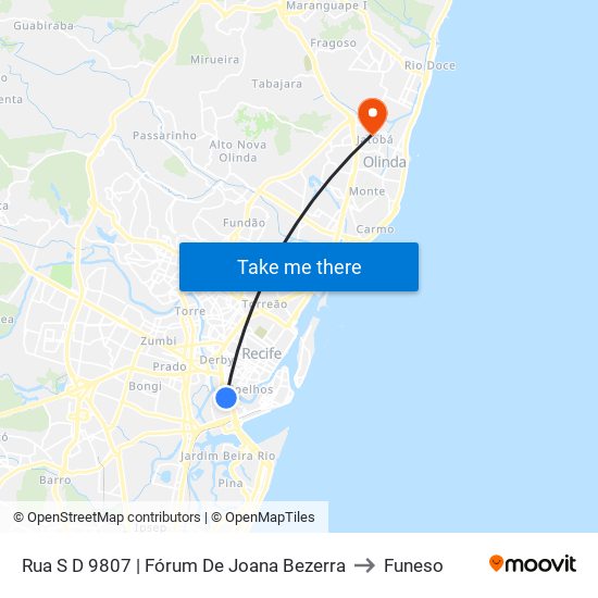 Rua S D 9807 | Fórum De Joana Bezerra to Funeso map