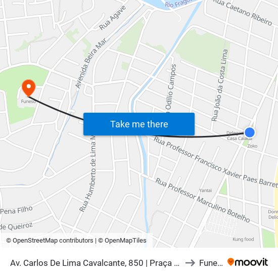 Av. Carlos De Lima Cavalcante, 850 | Praça Da Bíblia to Funeso map