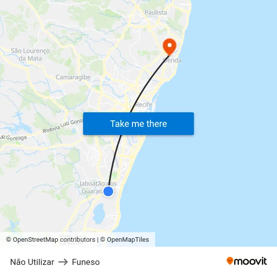 Não Utilizar to Funeso map