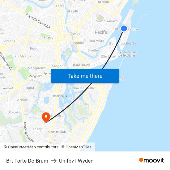 Brt Forte Do Brum to Unifbv | Wyden map
