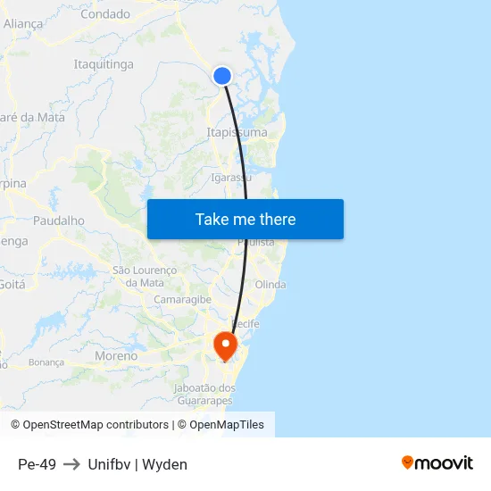 Pe-49 to Unifbv | Wyden map