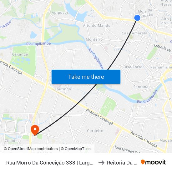 Rua Morro Da Conceição 338 | Largo Dom Luiz to Reitoria Da Ufpe map