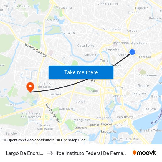 Largo Da Encruzilhada, 1980 to Ifpe Instituto Federal De Pernambuco - Campus Recife map