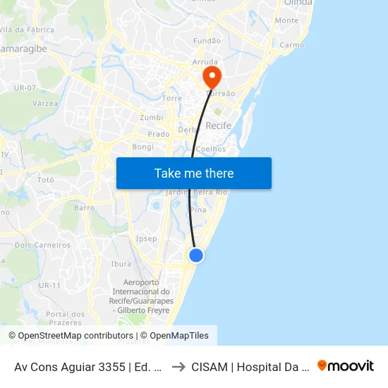 Av Cons Aguiar 3355 | Ed. Príncipe Alberto to CISAM | Hospital Da Maternidade map