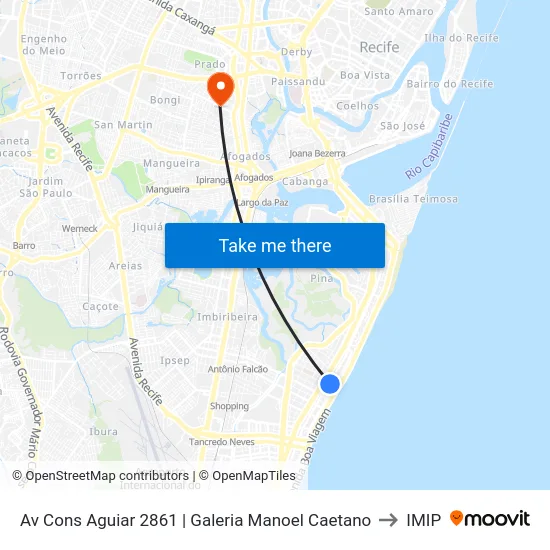 Av Cons Aguiar 2861 | Galeria Manoel Caetano to IMIP map
