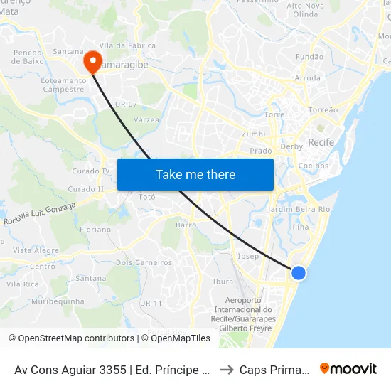 Av Cons Aguiar 3355 | Ed. Príncipe Alberto to Caps Primavera map