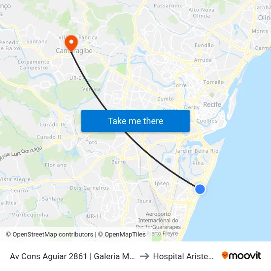 Av Cons Aguiar 2861 | Galeria Manoel Caetano to Hospital Aristeu Chaves map