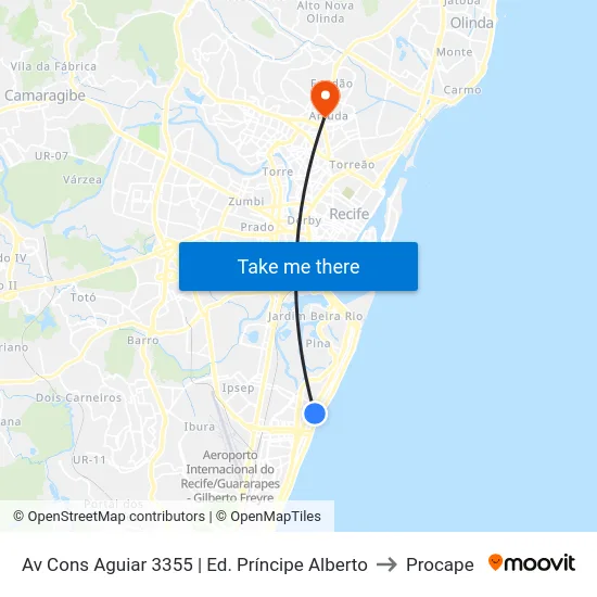 Av Cons Aguiar 3355 | Ed. Príncipe Alberto to Procape map