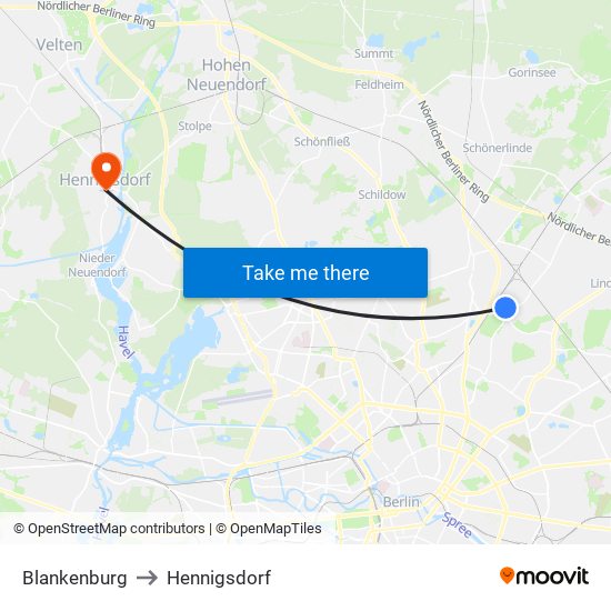 Blankenburg to Blankenburg map