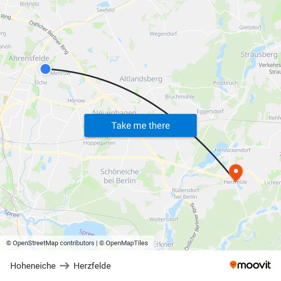 Hoheneiche to Hoheneiche map